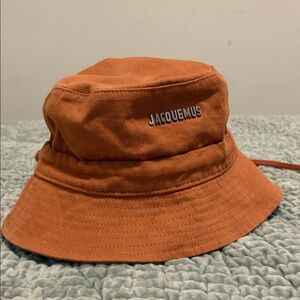 Jacquemus Orange Cotton Bucket Hat
